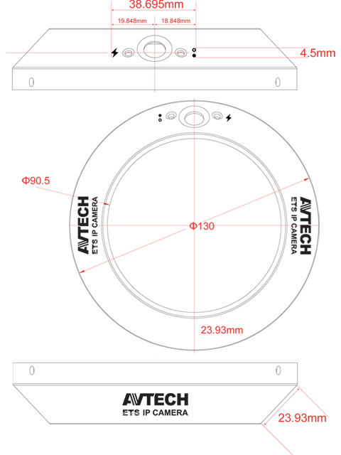 AVTECH AVM328 1,3MP - Kamery kopukowe IP