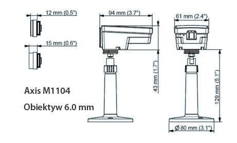 AXIS M1104 6.0mm